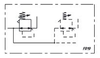 FR19 = Регулятор со сбросом давления, без манометра FR19 = Регулятор со сбросом давления, без манометра