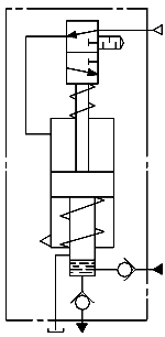 Схема гидравлическая насосов НП1/320 и НП8/320 Схема гидравлическая насосов НП1/320 и НП8/320