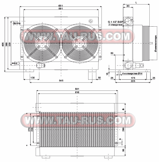 Схема размеров теплообменников SD24 Схема размеров теплообменников SD24