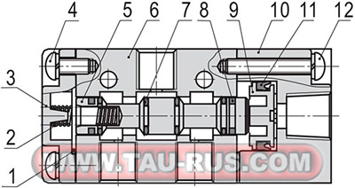 Устройство пневмораспределителей 3A110-M5, 3A110-06, 3A210-06, 3A210-08, 3A310-08, 3A310-10, 3A410-15 Устройство пневмораспределителей 3A110-M5, 3A110-06, 3A210-06, 3A210-08, 3A310-08, 3A310-10, 3A410-15