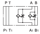 Гидросхема дросселя QTM5-RD/10 Гидросхема дросселя QTM5-RD/10