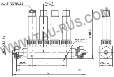 Размеры блоков БДИ Размеры блоков БДИ