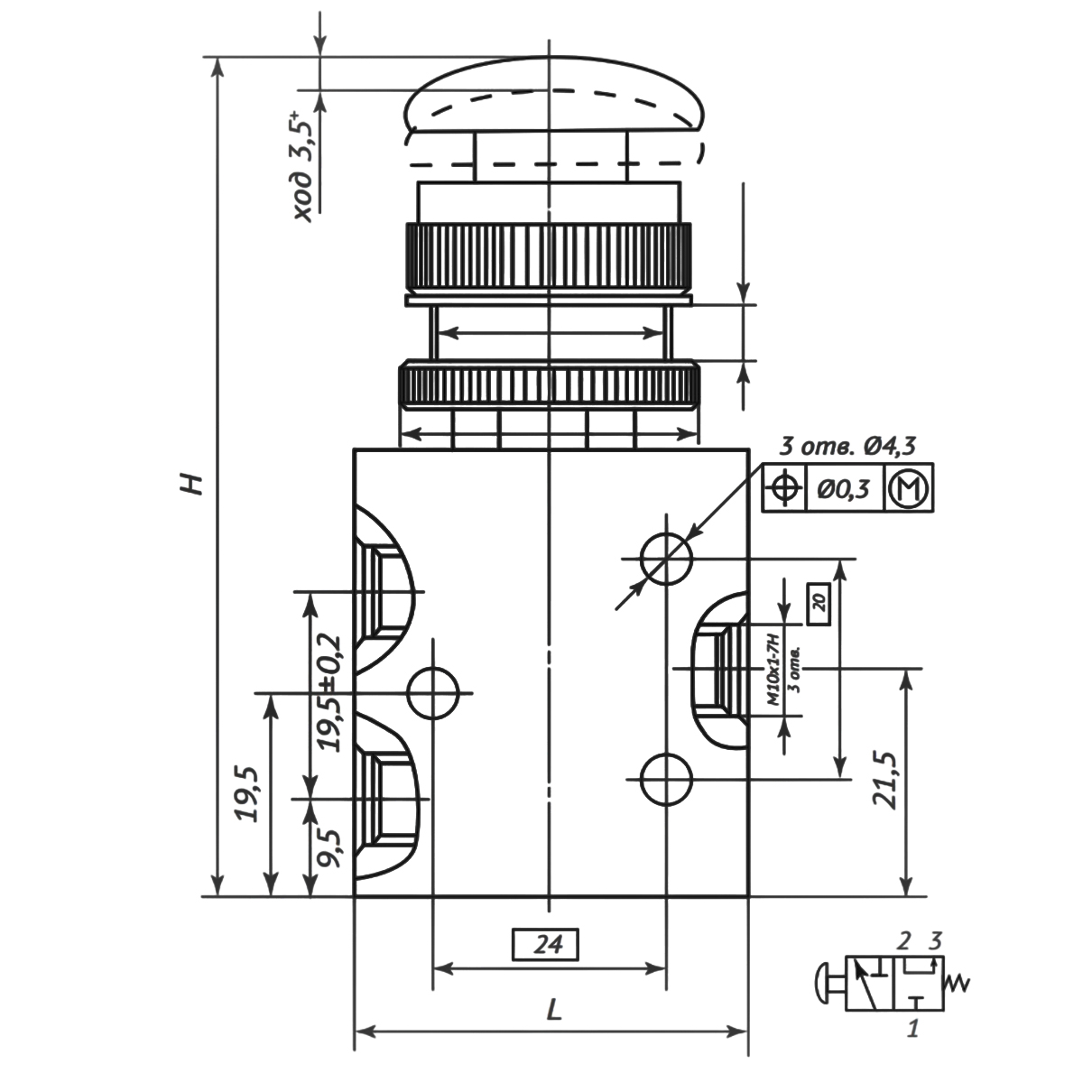 П-РК3.2 с кнопкой «стоп» П-РК3.2 с кнопкой «стоп»