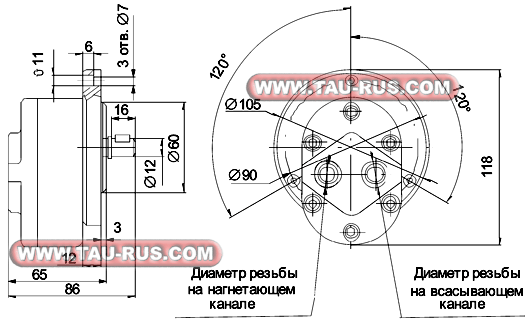 Размеры насосов АГ11 (фланцевые) Размеры насосов АГ11 (фланцевые)